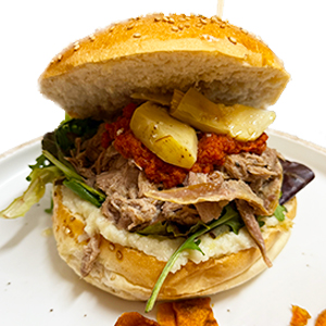 PULLED LAMB BURGER