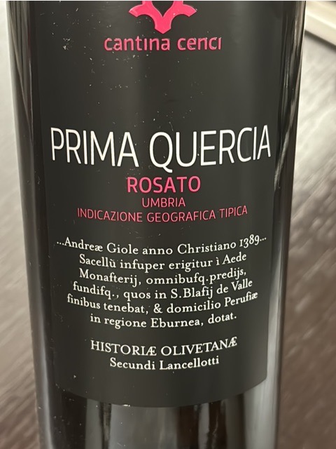 Prima Quercia Merlot Rosato